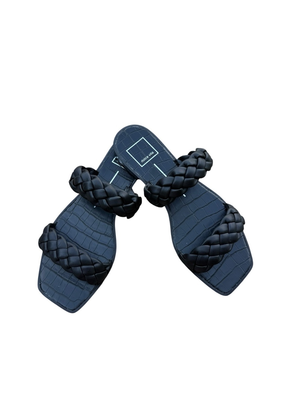 Dolce Vita Braided Black Indy Sandals Size 7